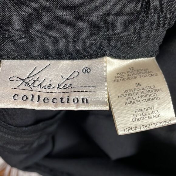 Kathi Lee Collection Ladies Pencil Skirt Size 12 Black Above Knee Vintage - Picture 5 of 5